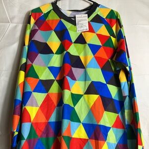 Cycling Geometric Long Sleeve Shirt
